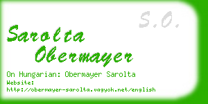 sarolta obermayer business card